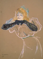 Yvette Guilbert (1867-1944) zingt 